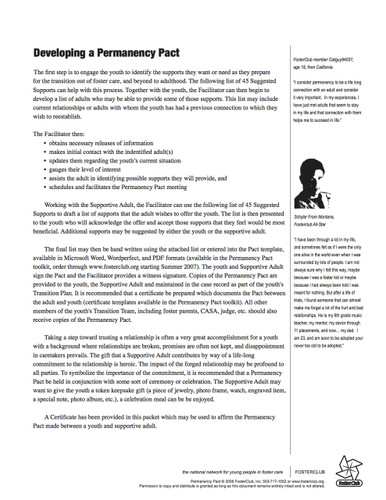 Permanency Pact