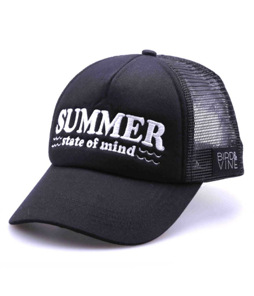 SUMMER STATE OF MIND EMBROIDERED TRUCKER HAT