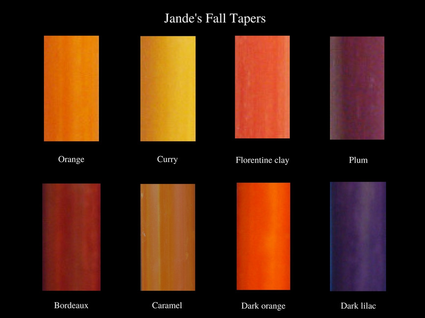 Fall colors for your candles 2017
