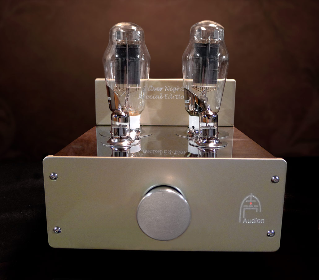 Audion Silver Night Special Edition 300B Stereo Hard Wired Amplifier. Now at True Audiophile. Exclusive U.S. Importer for Audion tube equipment.