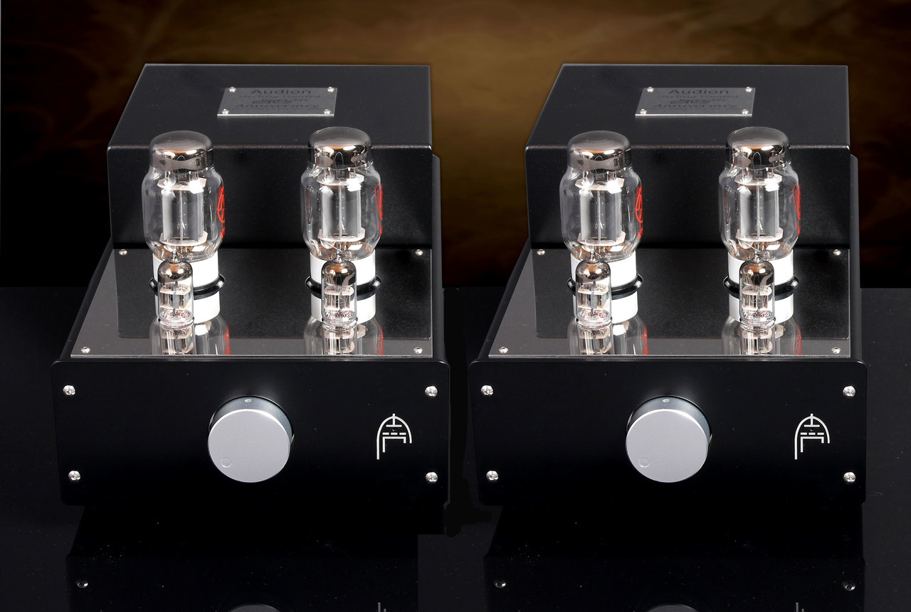 Audion Sterling KT88 Anniversary Push Pull Hard Wired Mono Block Amplifiers.
