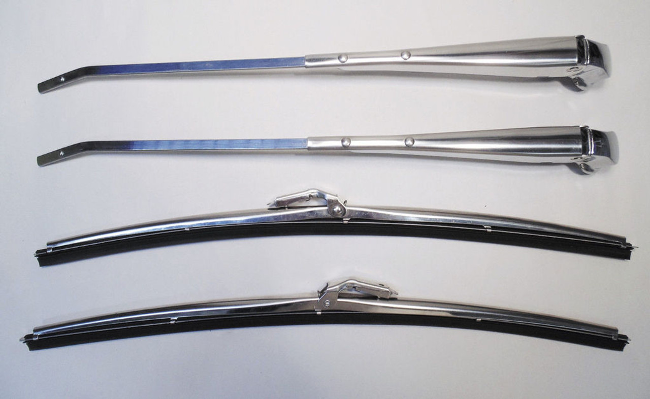 67 68 69 70 71 72 Chevy Truck Polished Stainless Windshield Wiper Arms