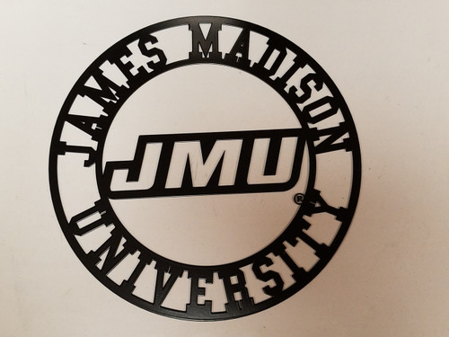 Black Laser Cut JMU Sign 14.5" Black Laser Cut JMU Sign 14.5"
