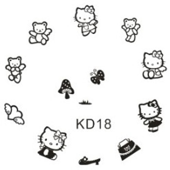 Hello Kitty Plate KD18 Hello Kitty Plate KD18