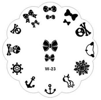 skull anchor bow image plate skull anchor bow image plate