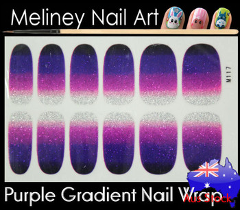 gradient purple nail wrap gradient purple nail wrap