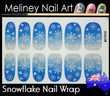snowflake nail wrap snowflake nail wrap