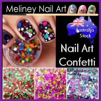 b series nail art confetti b series nail art confetti