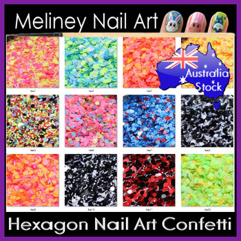 Hex series nail art confetti Hex series nail art confetti