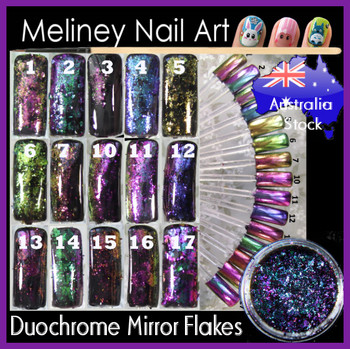 Duochrome Mirror Nail Flakes Duochrome Mirror Nail Flakes