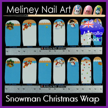 snowman nail wrap snowman nail wrap