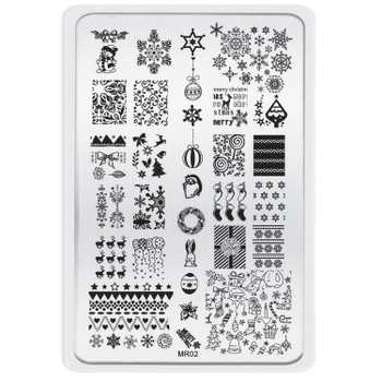 MR-02 Image plate Christmas MR-02 Image plate Christmas