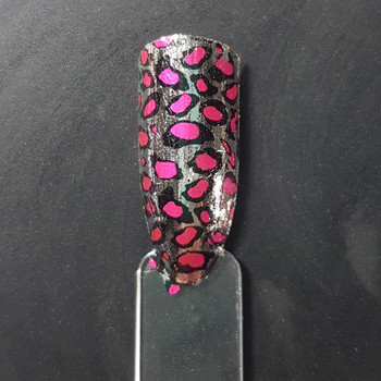 Pink Leopard Nail Art Transfer Foil Pink Leopard Nail Art Transfer Foil