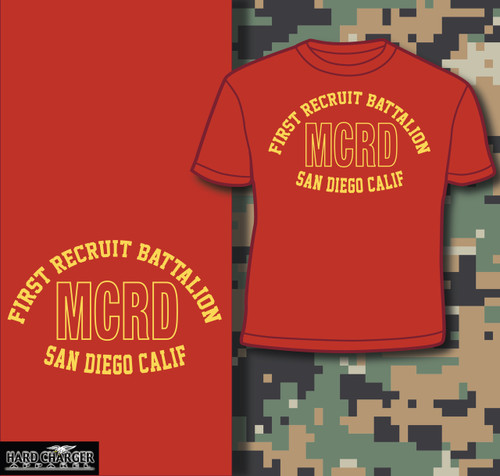 MCRD San Diego 1st Recruit Battalion T-shirt MCRD San Diego 1st Recruit Battalion T-shirt