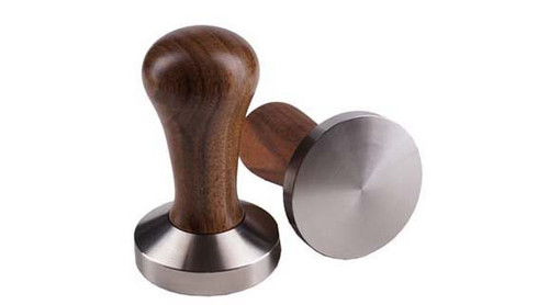 coffee tamper, walnut handle