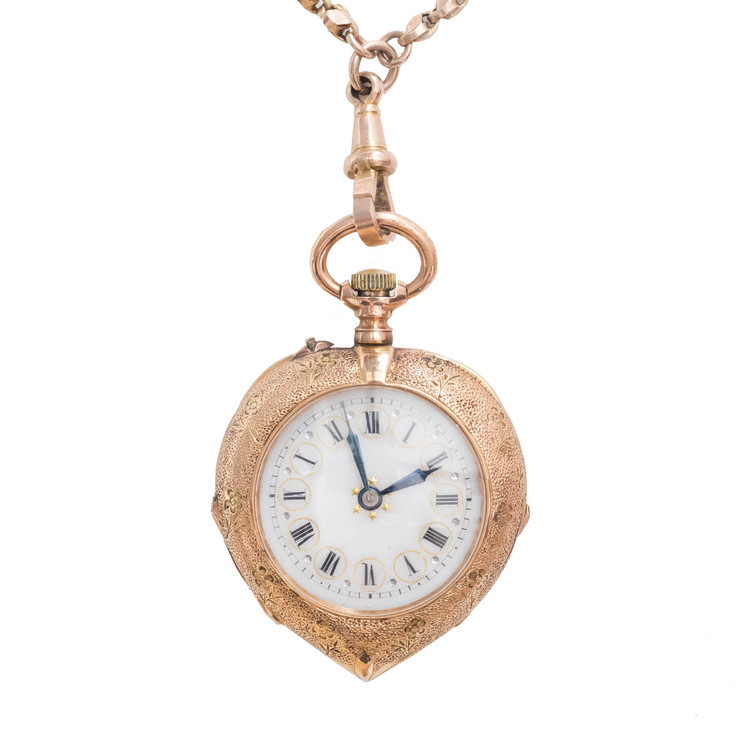 Antique Gold Pocket Watch as Pendant