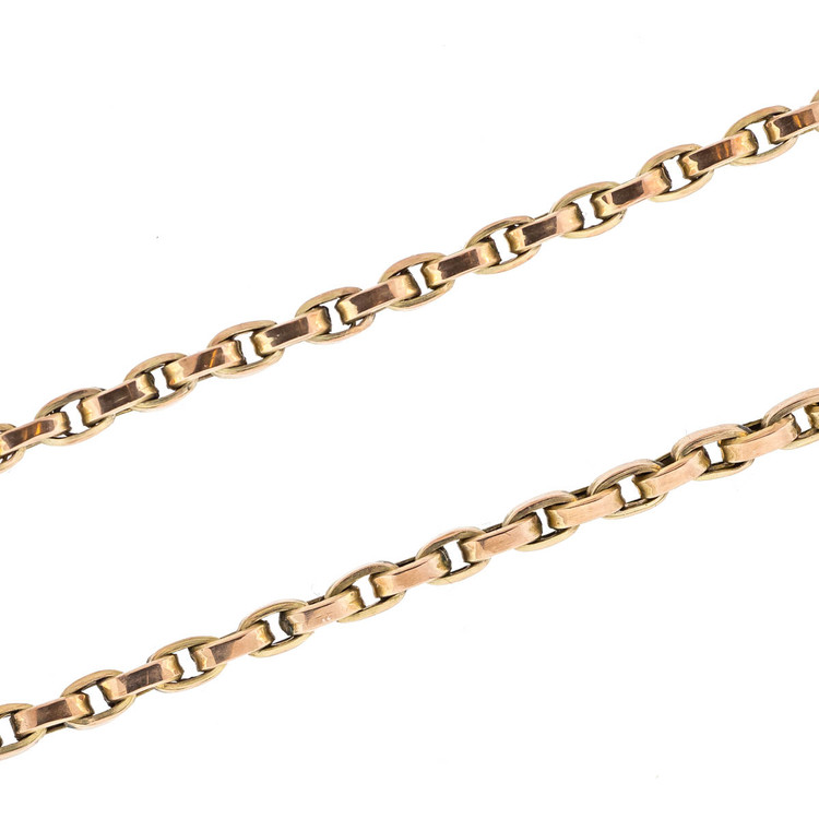 Antique Victorian Gold Chain, Belcher Chain