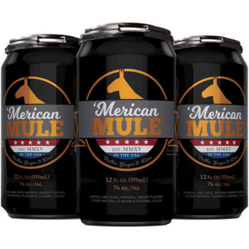 Merican Mule Moscow Mule Cocktail 12oz 4 Pack Cans Merican Mule Moscow Mule Cocktail 12oz 4 Pack Cans