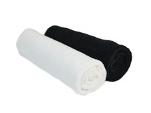 16"x16" 20 Pack Ultra Shine Edgeless Microfiber Towels Black