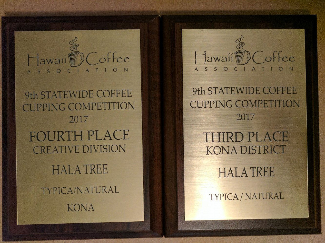 Award winning coffee - Certified Organic 100% Kona
