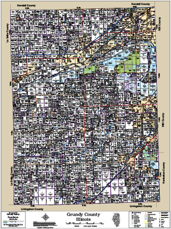 Grundy County Illinois 2015 Wall Map Grundy County Illinois 2015 Wall Map