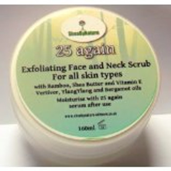 25 AGAIN Exfoliating Face and Neck Scrub with Bamboo, Shea Butter, Vitamin E, Vetiver and Ylang Ylang Oils (160ml) 25 AGAIN Exfoliating Face and Neck Scrub with Bamboo, Shea Butter, Vitamin E, Vetiver and Ylang Ylang Oils (160ml)