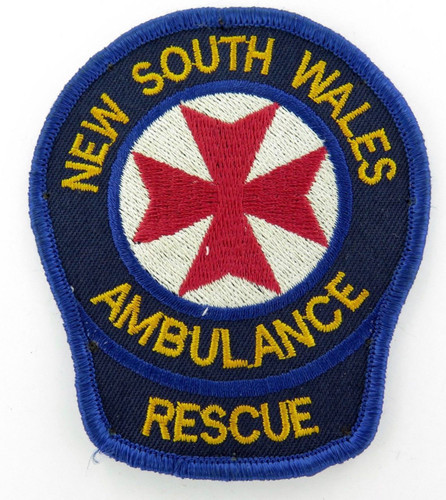Rare / vintage NSW Ambulance Rescue patch (look at the phone on the back)