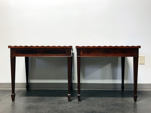 Sold Out Hekman Copley Place Federal Style Inlaid Flame Mahogany Sold Out Hekman Copley Place Federal Style Inlaid Flame Mahogany Tea Tables Pair