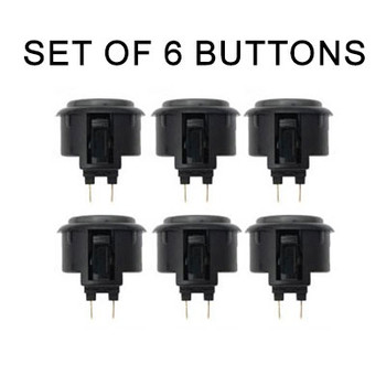 Sanwa 6pcs OBSFS-30 SILENT BUTTONS Sanwa 6pcs OBSFS-30 SILENT BUTTONS