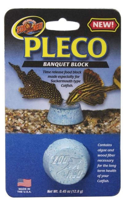 Zoo Med Pleco Banquet Food Block Regular Zoo Med Pleco Banquet Food Block Regular