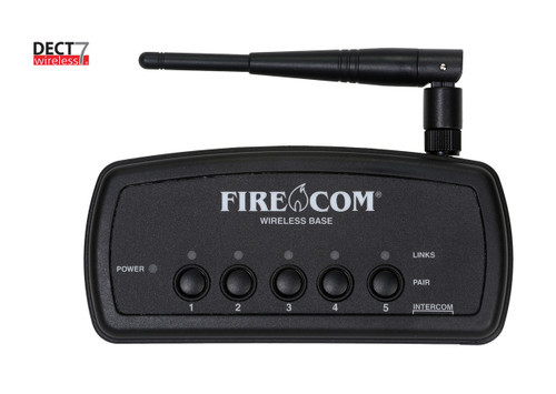 FireCom DECT7 Wireless Base Station with Rabio Transmit & Intercom Connections