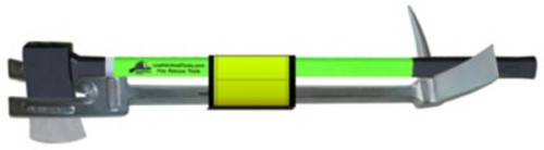 Leatherhead Tools Irons with 30" Halligan, HiViz Lime 6 lb Flat Head Axe with Velcro Strap