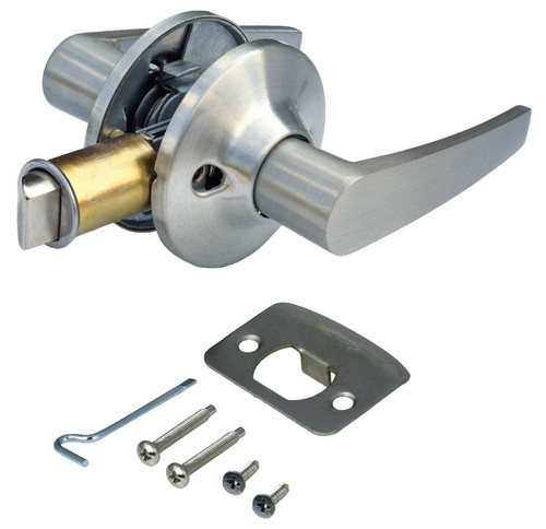 Interior Lever Passage Brushed Nickel Lock