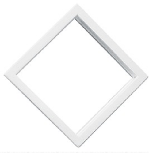 10" x 10" White Diamond Exterior Door Window