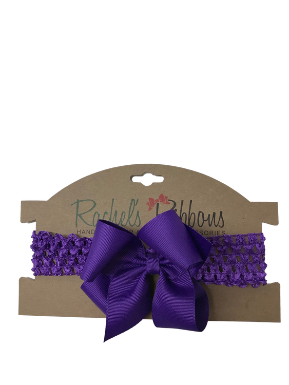 Crochet Headband with Bow -
Carded