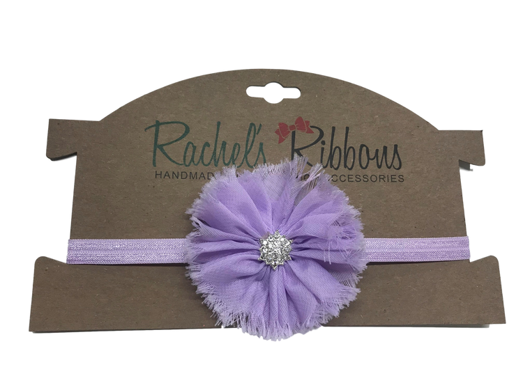 Skinny Stretch Headband w/ Jewel Ballerina