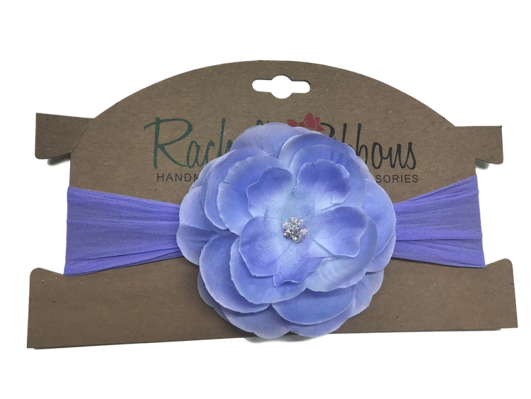 Sheer headband with Precious Petal Flower on Card