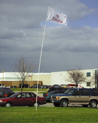 Telescoping 21' Flag Pole