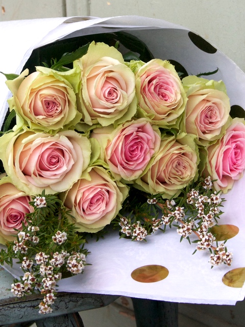 All Occasion Flowers Market Wrapped Roses