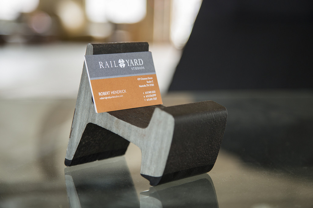 Short Line Business Card Holder