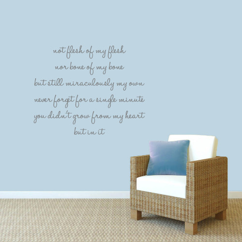 Adoption Creed Wall Decals 40" wide x 32" tall Sample Image
