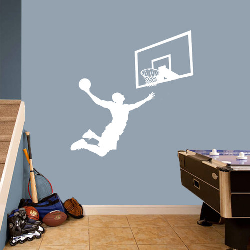 Basketball Slam Dunk Set Wall Decals Large Sample Image