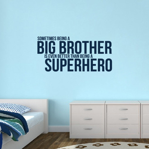 Big Brother Wall Decals 48" wide x 22.5" tall Sample Image
