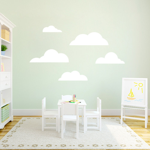 Clouds Wall Decals Large Sample Image