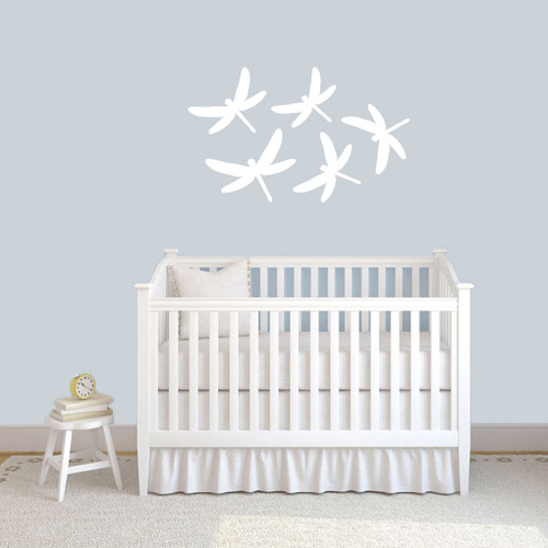 Dragonflies Wall Decals 36" wide x 22" tall Sample Image
