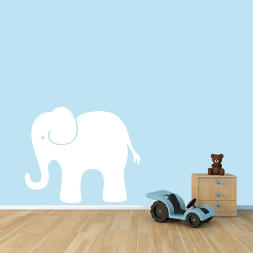 Elephant Wall Decals 36" wide x 30" tall Sample Image