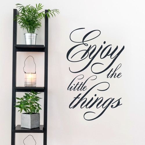 Enjoy The Little Things Wall Decals 22.5" wide x 36" tall Sample Image