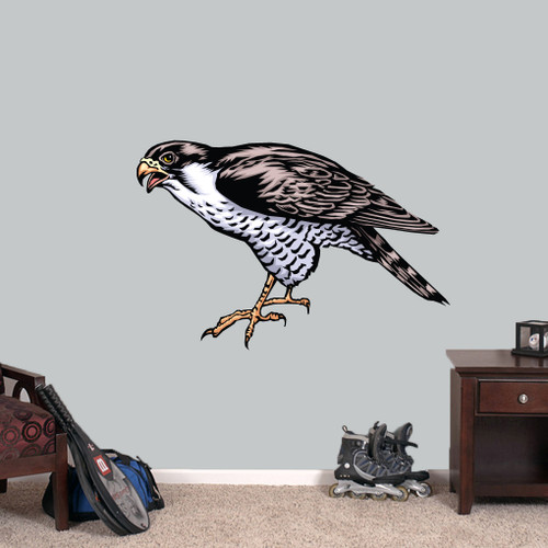 Falcon Mascot Printed Wall Decals 36" wide x 24" tall Sample Image