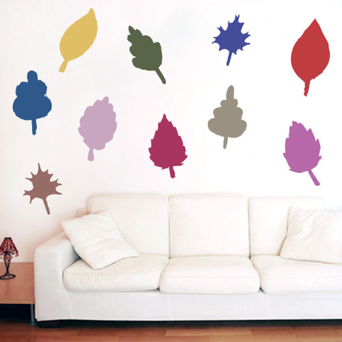 Fall Leaves Printed Wall Decals and Stickers