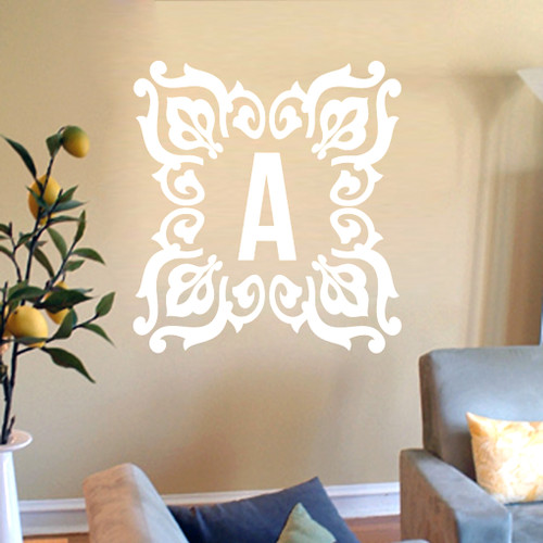 Fancy Frame Monogram Wall Decals and Stickers
